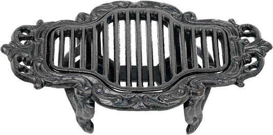 Sungmor Vintage Cast Iron Teapot Warmer with 2 Tealight Holders - Black | Rustic Tea Warmer Stand, Decorative Heater Base/Trivet for Tea & Hot Pots, Home Office Party or Desk