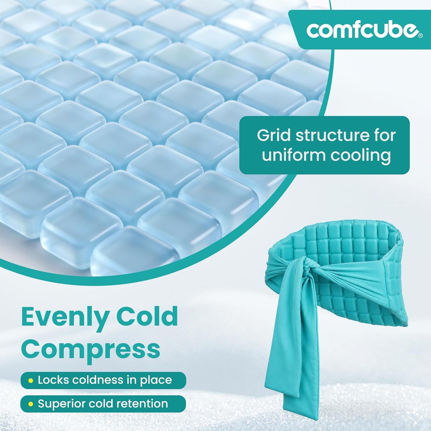 Neck Ice Pack Wrap for Cervical Pain, 2 Hours Long Lasting Cold | Ice Pack for Neck Shoulders Cooling, FSA Eligible, Flexible Cold Pack for Hot Weather, Hot Flashes, Surgery, Swelling