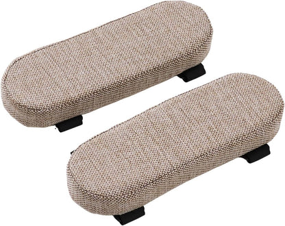 Office Chair Armrest Pad Elbow Cushion Thick Removable Cover Desk Chair Armrest Cushion Arm Padding for Recliners Sofa Home, Beige