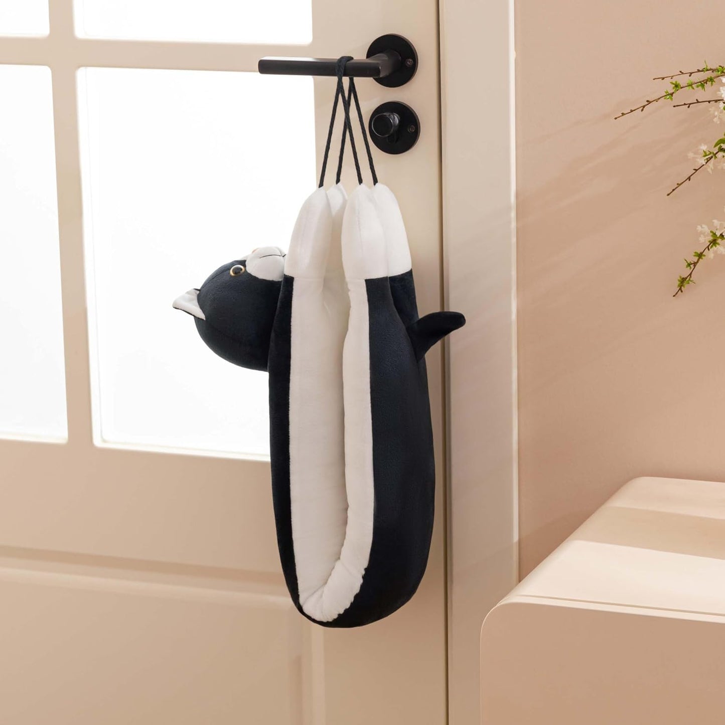 Door Draft Stopper Blocks Hot and Cold Air, 38", Yellow Dog | Blocks Wind and Noise, Weighted Sand and Cotton Filling, Convenient Hanging Loop for Storage, Adorable Animal Design