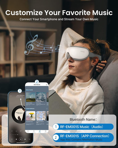 RENPHO Eyeris 1 Eye Massager with Heat, Heated Massage Eye Mask
