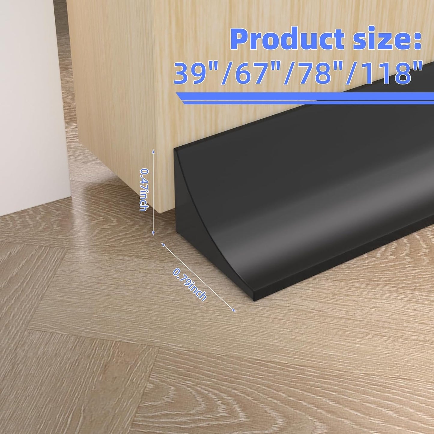 39 Inch Shower Threshold Water Dam Barrier,Transparent | Flexible Silicone Shower Door Bottom Seal for Water Stopper,Self Adhesive Water Blocker for Bathtub Countertop