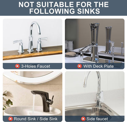 Kitchen Sink Splash Guard Silicone Faucet Mat for Kitchen Sink Grey | Sink drain pad behind faucet, Sink rubber mat around faucet guard & draining mat, bathroom sink protector Water Catcher Mat