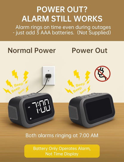 Acedeck Super Loud Alarm Clock: 115dB Wake-Up Power