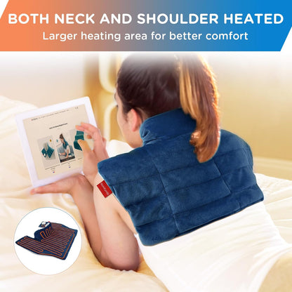 Comfytemp Heating Pad for Neck Shoulders Back, 2.6 Ib Weighted Heating Pad