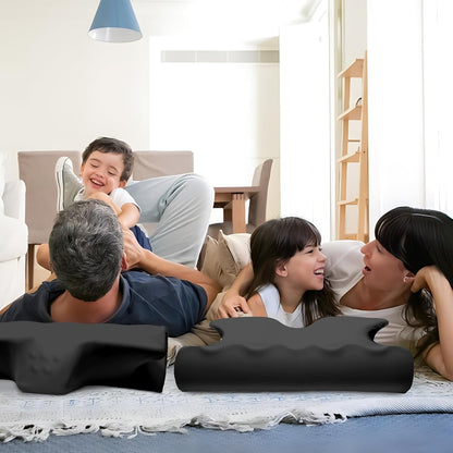 Cervical Pillow for Neck Pain Relief, Cooling Contour Memory Foam Pillows Support Odorless Ergonomic Neck Pillow Adjustable Orthopedic Bed Pillow for Side Back Stomach Sleeper with Pillowcase,Snow
