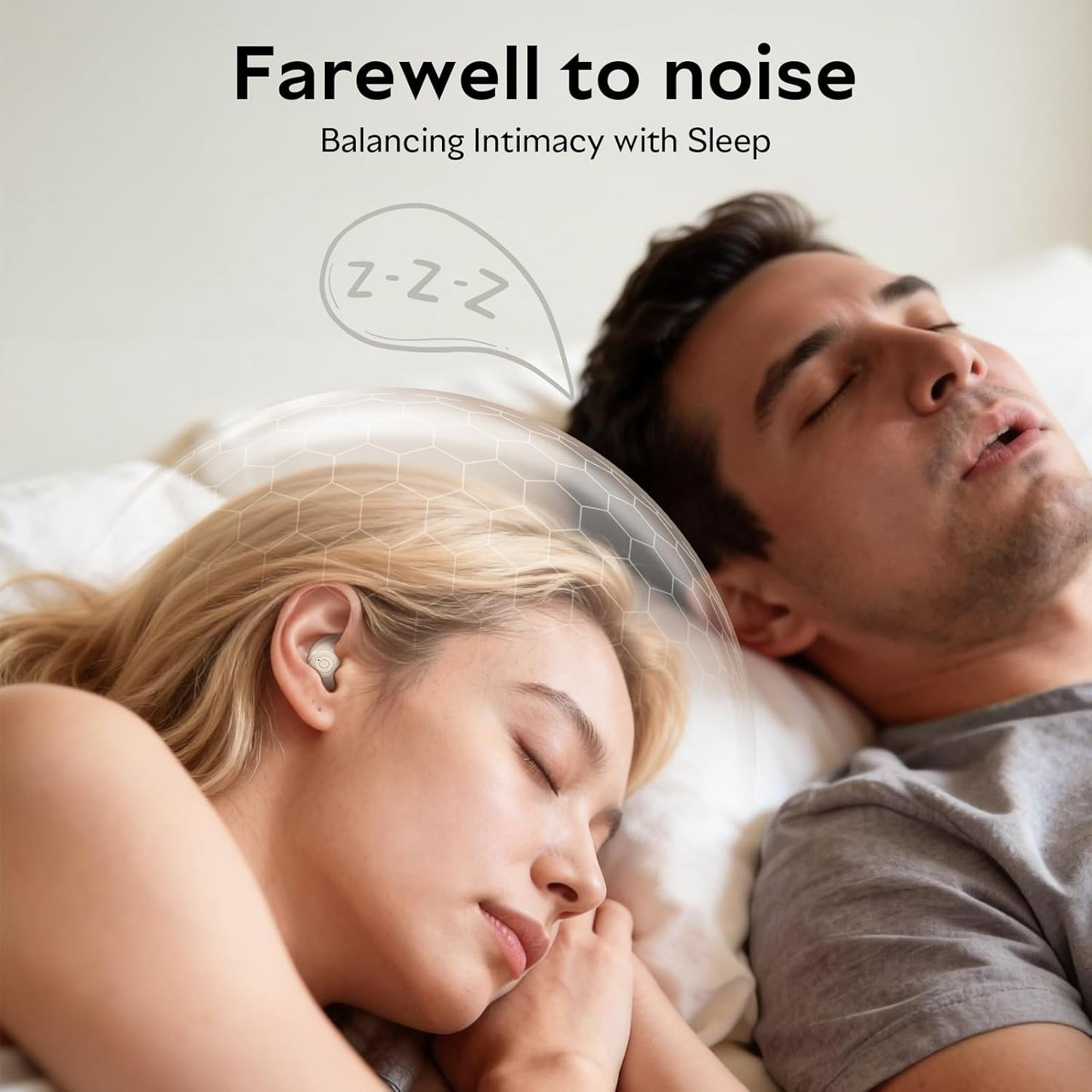 OHAYO Sleep Earbuds Bluetooth 6.0 Noise Cancelling Headphones for Side Sleepers No Touch Control Tiny Sleeping Ear Buds