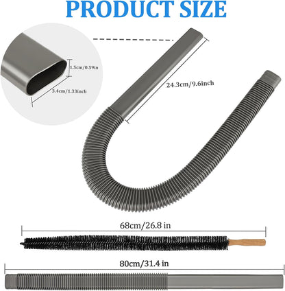 Dryer Vent Lint Vacuum Atttachments and Crevice Tool for Dyson | Gen 5 V15 V15s V12 V11 V10 V9 V8 V7 Detect Outsize Slim Absolute Cyclone Vacuum Dryer Lint Flexible Remove Tool Cleaner Kit