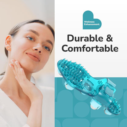 BioSwiss 2-Pack Handheld Full Body Massager, 4-Leg Pressure Point Tool for Back, Neck, and Shoulder, Includes 1 Large and 1 Small