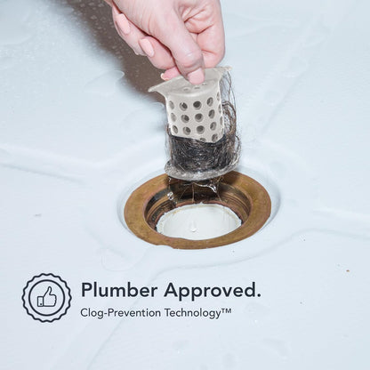 ShowerShroom the Revolutionary 2" Stand-Up Shower Stall Drain Protector Hair Catcher/Strainer, Blue