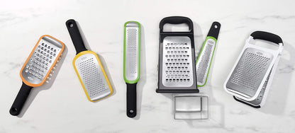 OXO Good Grips Etched Coarse Grater with Handle, Orange | Coarse Kitchen Grater, Sharp Etched Teeth, Non-Slip Handle, Hard Cheese, Vegetables, Chocolate, Easy Grip
