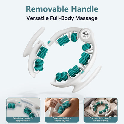 Cellulite Massage Tool - Lymphatic Drainage Tool for Deep Tissue Fascia Massage - Muscle Roller for Legs & Buttocks, Anti-Cellulite Massager for Body Contouring and Skin Smoothing.