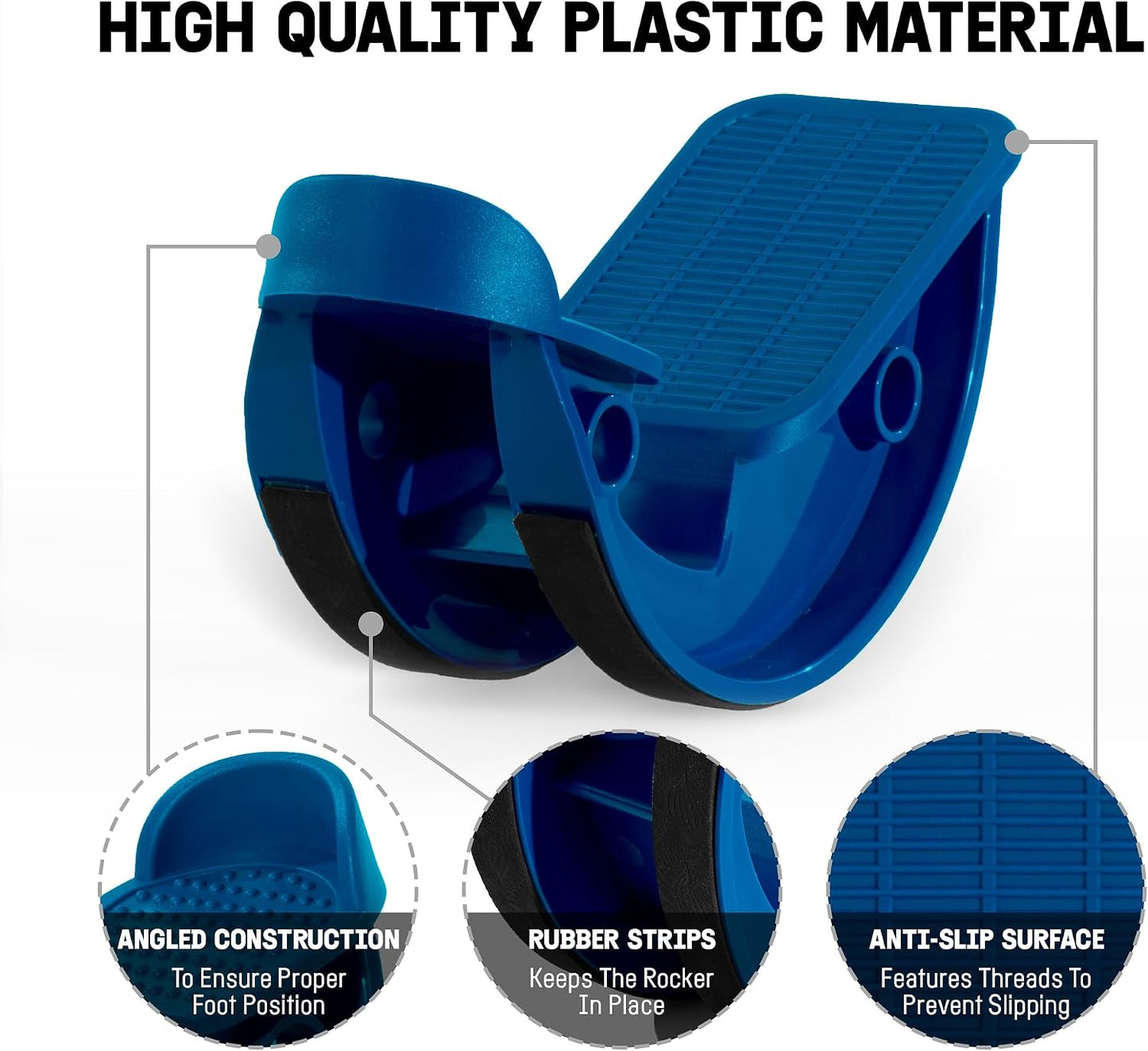 Yes4All Foot Rocker, Effective Calf Stretching and Foot Massager Stretcher for Plantar Fasciitis Relief, Improved Flexibility, Ergonomic Design for Home Exercise
