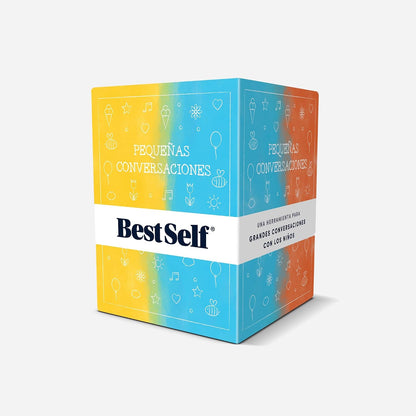 BestSelf Pequeñas Conversaciones – 150 Tarjetas para Niños en Español | Who, what & why prompts — therapy, classrooms & family bonding for children ages 4-12. Little Talk en español.