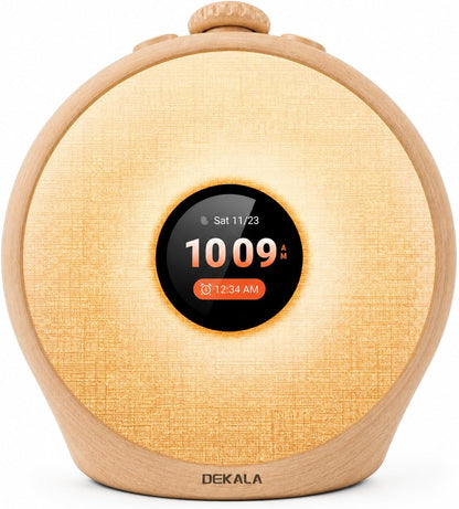 Dekala Sunrise Alarm Clock with Pulse Wake, 7-Day Programmable 4 Loud Alarm