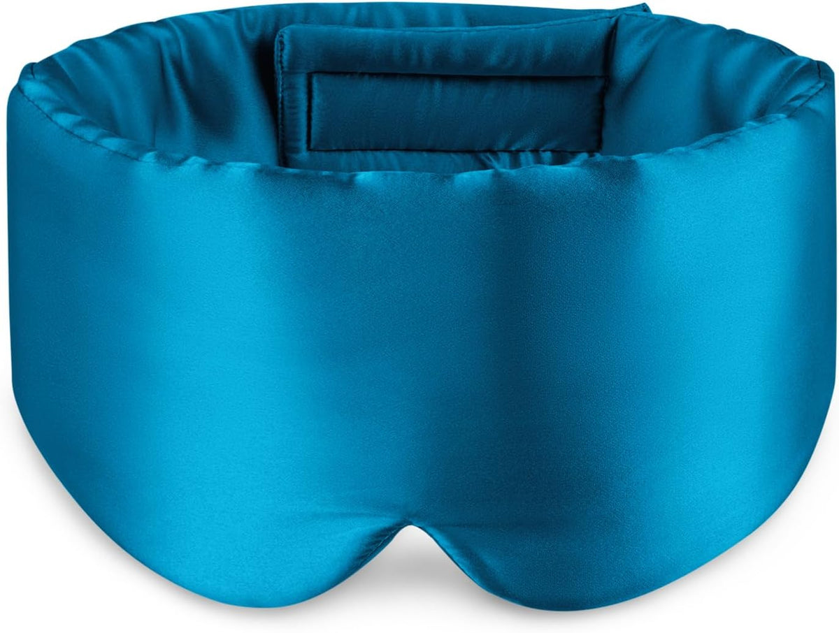 Zenssia 100% Mulberry Silk Sleep Mask Eye Mask for Men and Women, Light Plum