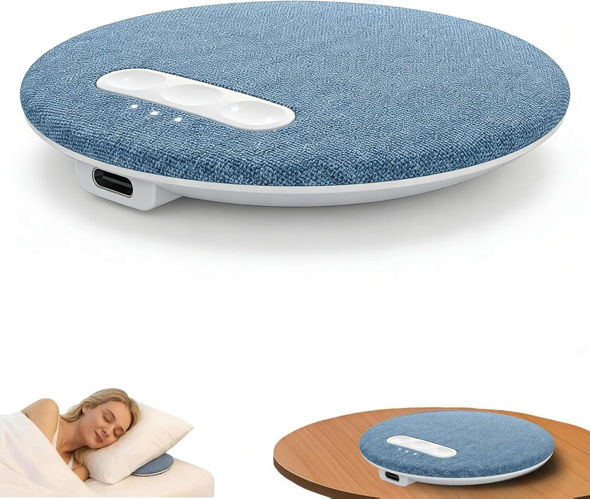 2026 New Sleep Pillow Speakerpillow Speakers for Sleeping with White Noise Timer Wireless Sleep Aid with Stereo Bass Private Sleep Headphones for Adult