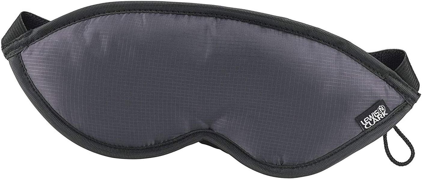 Lewis N. Clark Comfort Sleep Mask | Eye Mask for Travel | Comfortable & Breathable | Light Blocking & Adjustable | Light Blue
