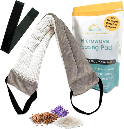 Versatile Heated Neck Wrap Microwavable - Neck Warmer Microwave Heating Pad for Shoulders, Sore Muscles - 22 Inches - 1 Pack