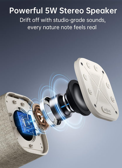 Sunrise Alarm Clock Sound Machine for Bedroom: Natural Wake Up Light | Dimmable Night Light Clock - Bluetooth Speaker - 25 Sleep Sounds - White Noise Machine for Baby Adults Kids