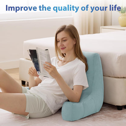 IPYNBAP Back Pillow for Bed Sitting up, Reading Pillow, 18 Inch, Grey