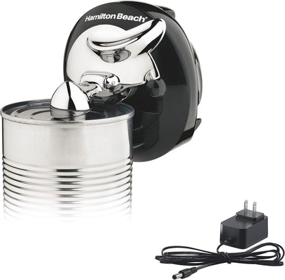 Hamilton Beach Walk 'n Cut Hands-Free Cordless Electric Can Opener | Automatic & Hand-Free | Rechargeable | Opens Any Size Can |Easy Clean Removable Blade | Black | 76501G