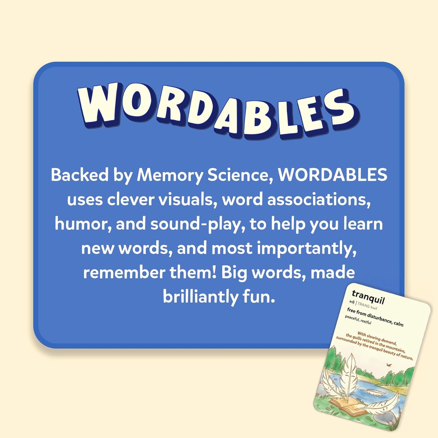 Skillmatics Vocabulary Flash Cards, SAT Prep – Wordables Level 3 | Screen-Free, Spelling Game, Learn 100 words with Wordplay, Visuals, & Soundplay, Learning Gift for Ages 8, 9, 10 & Up