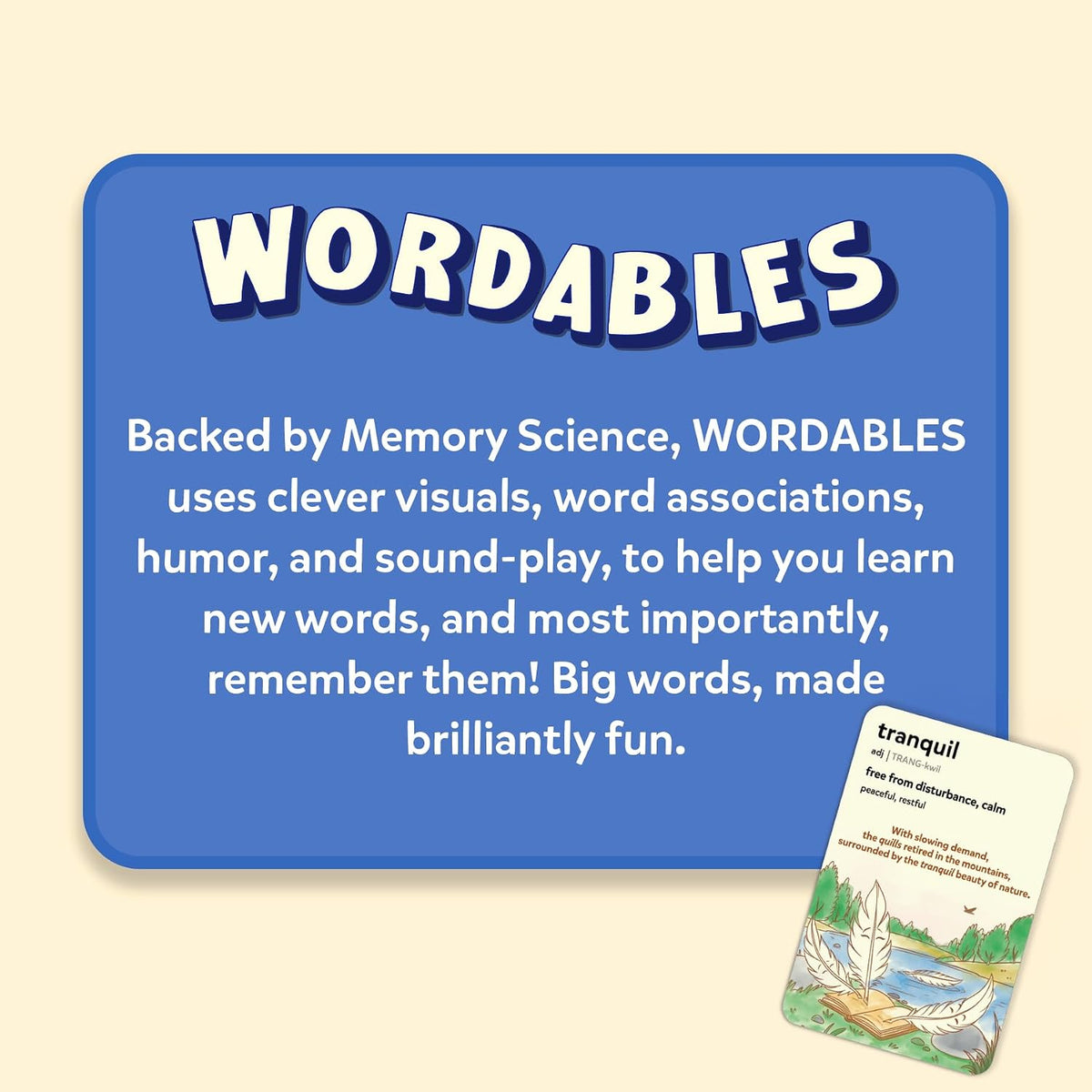 Skillmatics Vocabulary Flash Cards, SAT Prep – Wordables Level 3