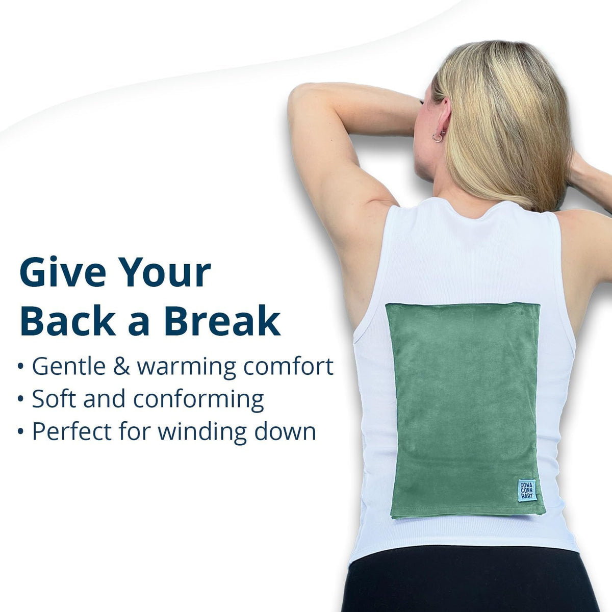 Microwave Heating Pad - Moist Heat Warm Compress for Back, Neck and Cramps