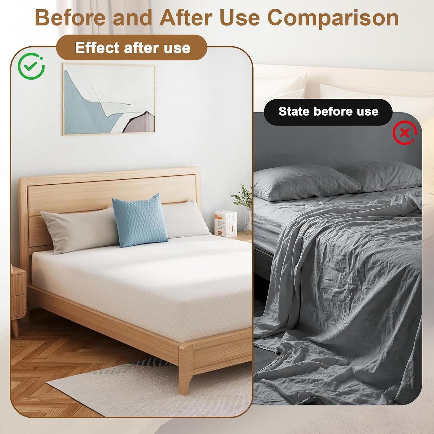 Adjustable Elastic Fitted Sheet, Anti-Slip Mattress Corner Grips, Suitable for Sheets, Sofa Cushions, and Tablecloths, 4-Piece Set (White)