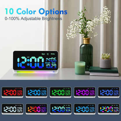 120db Super Loud Alarm Clock for Heavy Sleepers, Bluetooth Connection