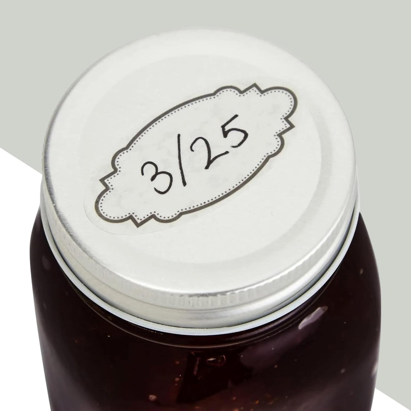 Juvale Dissolvable Food Labels - 300 Pack, White Rectangular, 1.1 x 2.25 in - Canning Jar Labels & Pantry & Freezer Container Stickers - 8 Unique Designs