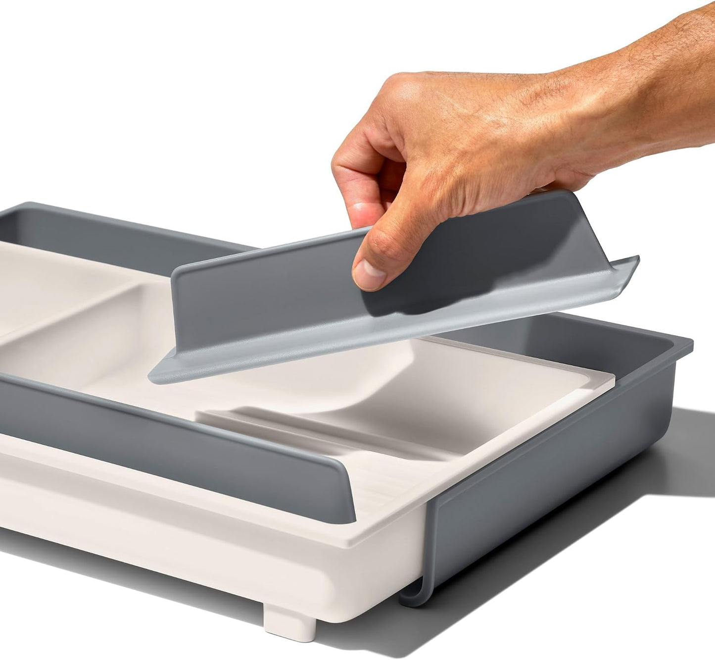 OXO Good Grips Kitchen, Compact Spice Drawer Organizer, White