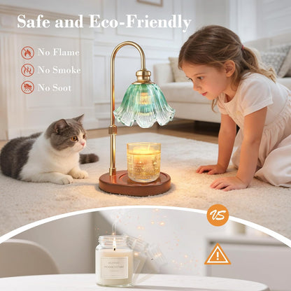 Candle Warmer Lamp with Timer, Christmas Decorations Indoor, Birthday Gifts for Women Mom, Warming Gifts for Office, Dorm, Apartment & New Home Decor