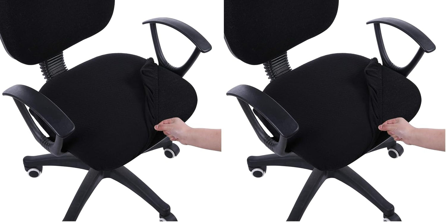 Smiry Office Computer Chair Armrest Covers, 2PCs Anti-dust Arm Rest Pad | Removable Washable Desk Chair Arm Pad Covers, Grey