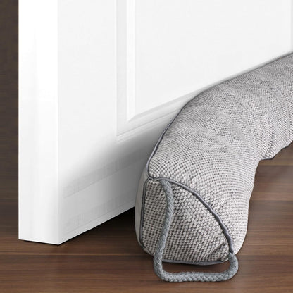 Triangle Under Door Draft Stopper Noise Blocker 38 Inches for Door Bottom Air Seal Insulation and Soundproof, Heavy Duty Weather Guard Snake Stripping, Gray