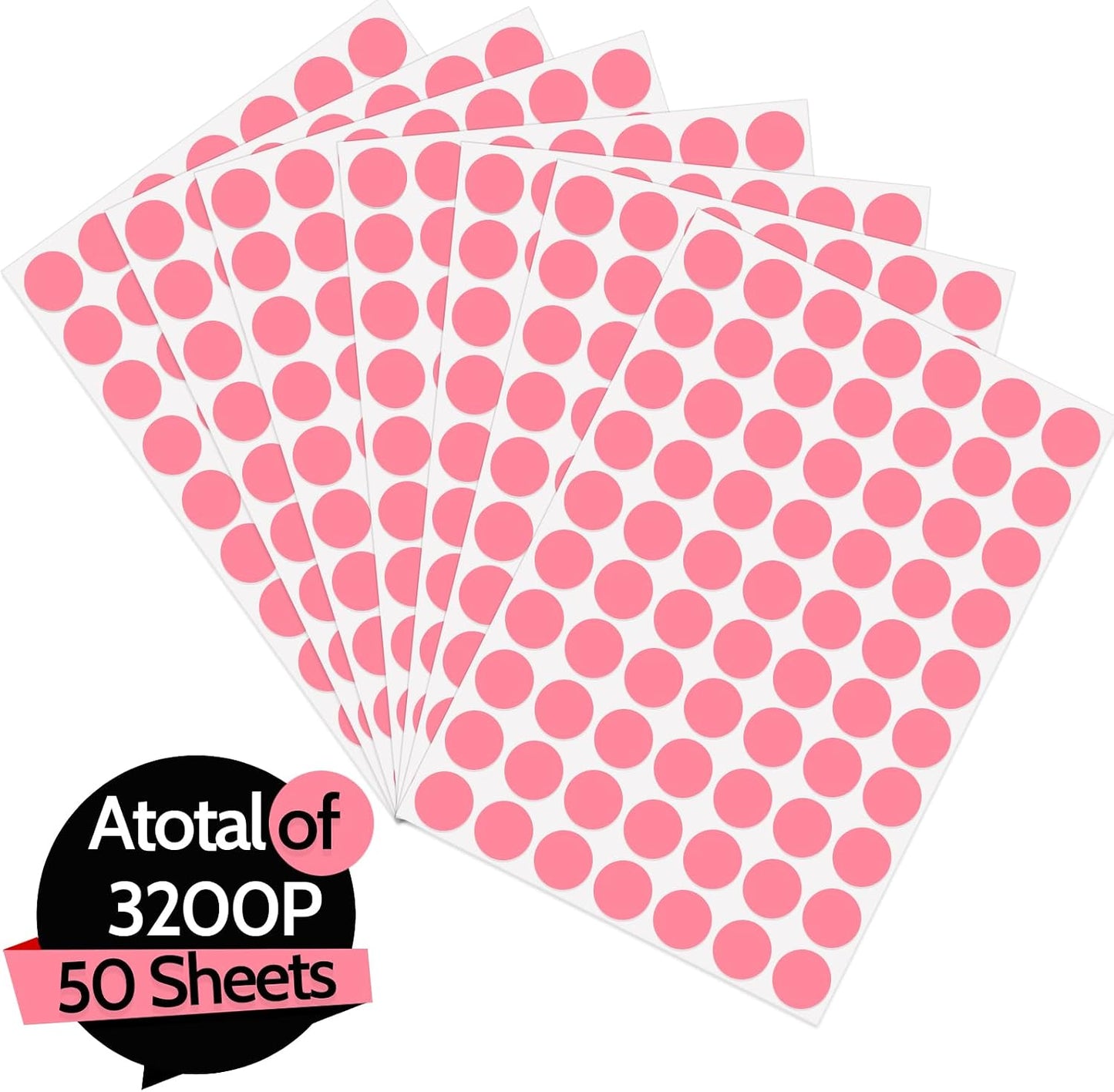 3500 Pieces Dot Stickers, 3/4 inch Color Coding Labels, 10 Color Circle Price Stickers for Office Classroom Student