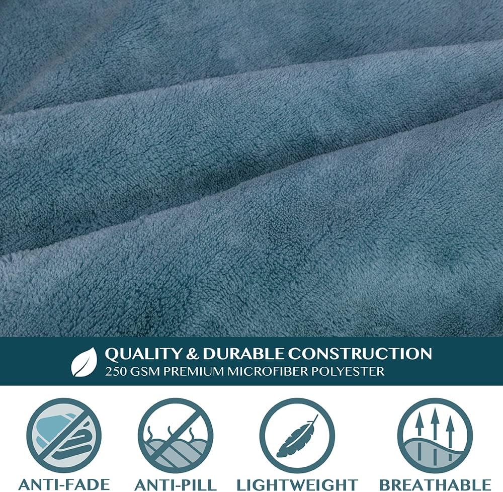 PAVILIA Blanket with Sleeves for Adult Women Men, Soft Warm Wearable Blanket Fleece Wrap Throw, Robe Blanket Gift