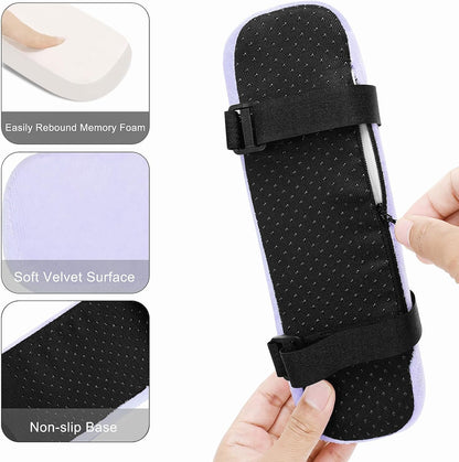 MOSISO Chair Armrest Pads, Home/Office Chair Arm Rest Covers, Black | 2 Pack Memory Foam Comfy Computer Gaming Elbow Cushion, Removable Washable Elbow, Support Forearm Pressure Relief