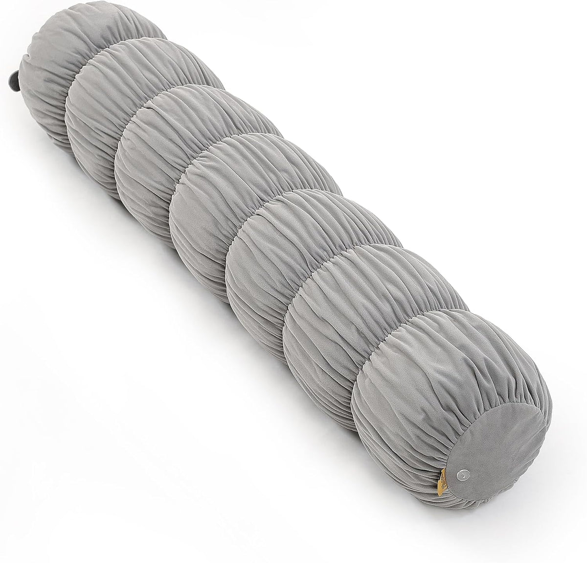 Pat. Pend. Long Bolster Pillow for Bed, 39 Inch, Misty White