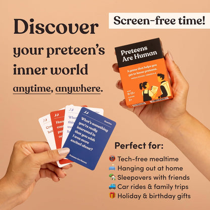 Friends are Human Conversation Cards for Friendship and Bonding, 140 Cards
