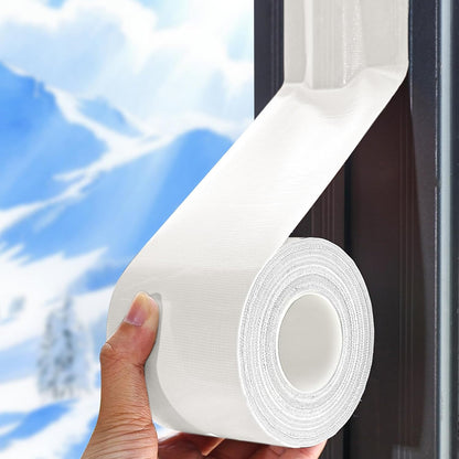 Window Sealing Tape, 20 Mil Thick Window AC Insulation Sealing Draft Tape | 3 inch X 33 FT, Blocker for Cold Heat Air, Waterproof Tape for Repair, Heavy Duty No Residue (Clear)