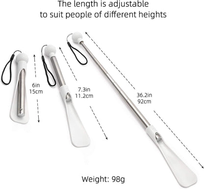 Fanwer Shoe Horn 36.2“Shoe Horn Long Handle Foldable Shoe Horn Travel for Seniors Pregnant Back Pain