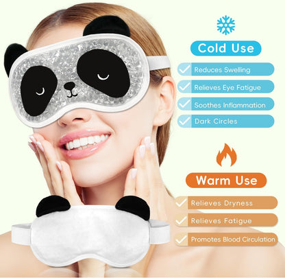 my novel things Cooling Eye Mask and Plush Sleep Mask for Woman 2PCS