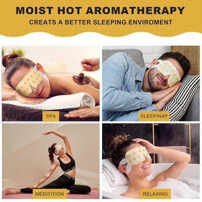 Steam Eye Mask,Warm Eye Compress for Dry Eyes Sleep Mask,Hot Auto Heated Eye Masks Relaxing Items for Women Moist Heat for Eyes Soothing Eye Fatigue,Disposable EyeMask for SPA Essentials