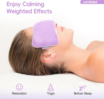 Lavender Weighted Eye Pillow for Yoga Relaxation FSA Eligible HSA