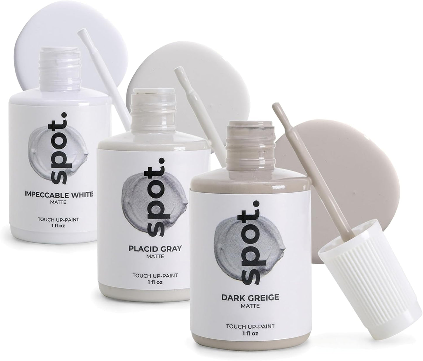 spot. Touch-Up Paint | Matte Finish for Cabinets, Walls, Doors & Furniture | Multi-Tone Beige Repair Kit | Quick-Dry, Self-Priming, Low-Odor, Eco-Friendly | No-Sanding or Primer Needed | 3 Pack