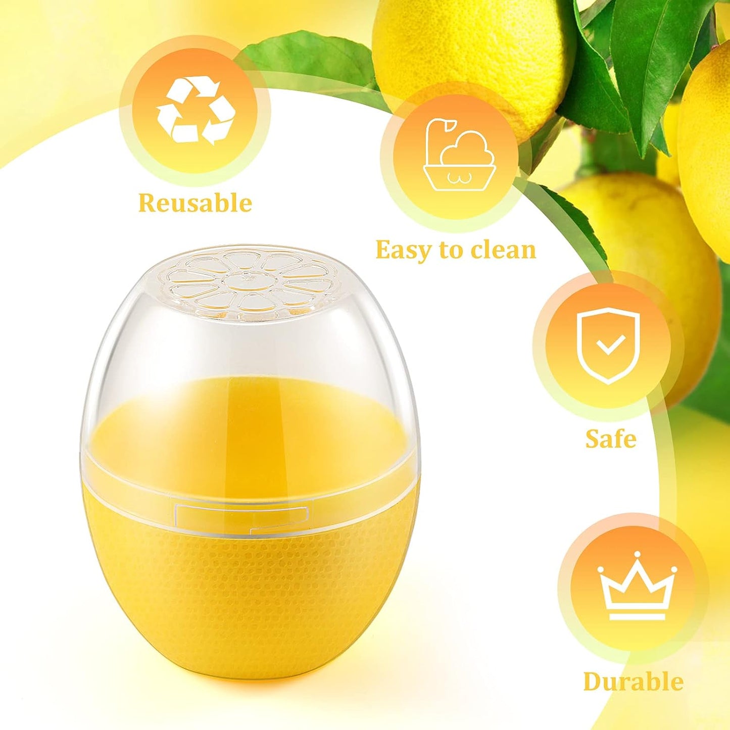Avocado Storage Containers, Reusable Avocado Keeper for Fridge, Individual Avocado Saver Holder Organizer for Refrigerator to Keep Avocado Fresh