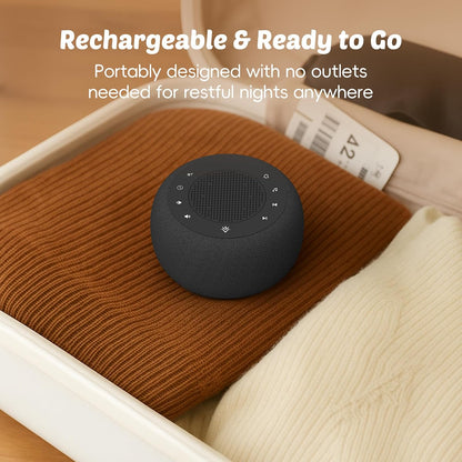 Buffbee Pro 2nd Gen| Sound Machine, Alarm Clock with Bluetooth Speaker