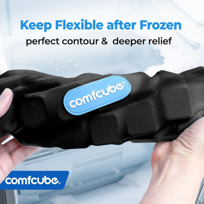 Comfcube Neck Ice Pack Wrap for 2 Hours of Cool Relief | Soft, flexible gel wrap; ideal for neck pain, hot flashes & post-surgery recovery.